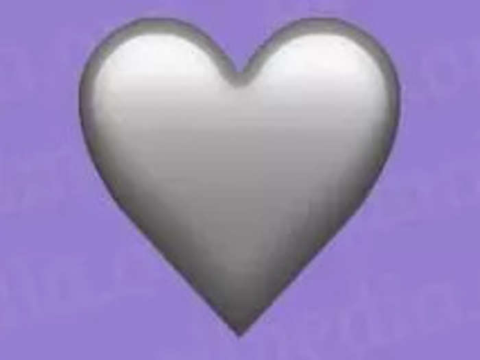 3. Gray heart