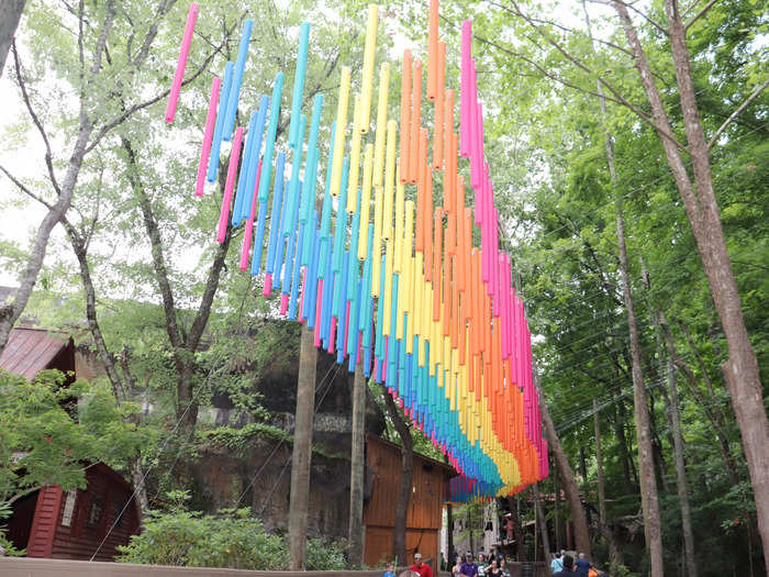 Dollywood did have plenty of rainbows, but nothing clearly celebrating Pride Month.