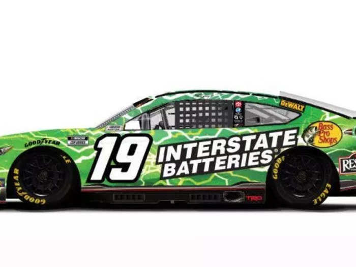 While Martin Truex Jr. is most recognizable in a Bass Pro Shops car, this week he will have the electric green Interstate Batteries car.