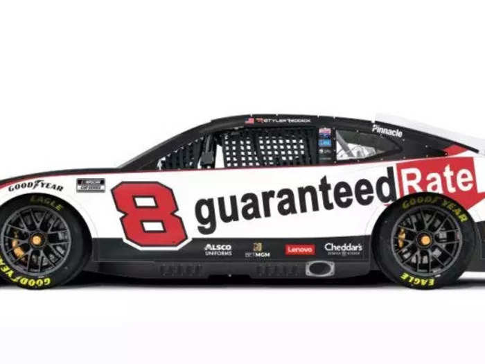 Tyler Reddick picked up his first career win last week in his black 3CHI car. This week he is back in the black and white Guaranteed Rate Chevy.