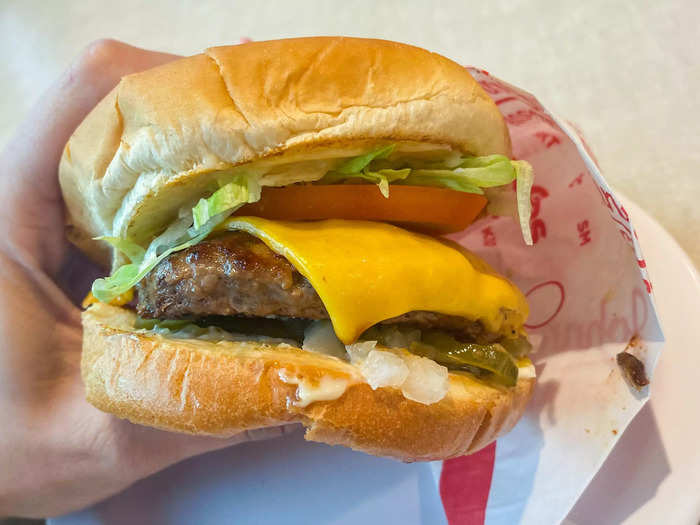 While I longed for more fries with my burger, it held its own as the main course thanks to a thick, juicy patty — thicker than any patty I