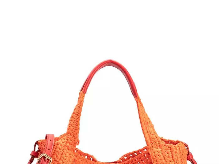 Stella McCartney braided cutout Raffia crossbody bag - 51%