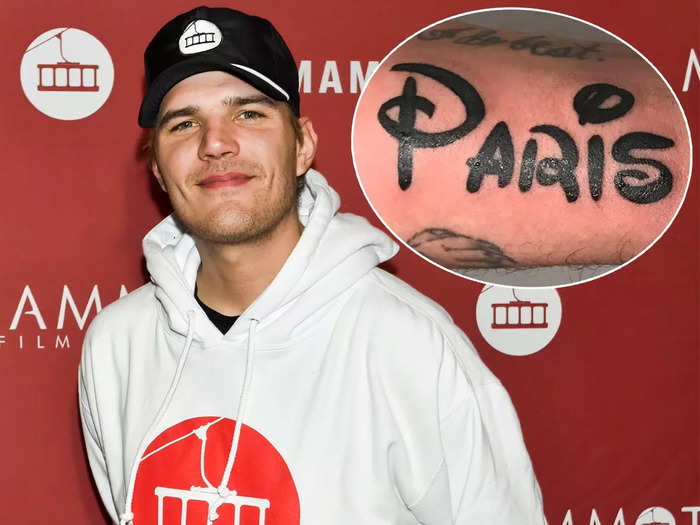 Before their split in 2018, Chris Zylka got a tattoo inspired by Disney and his then-fiancée Paris Hilton.