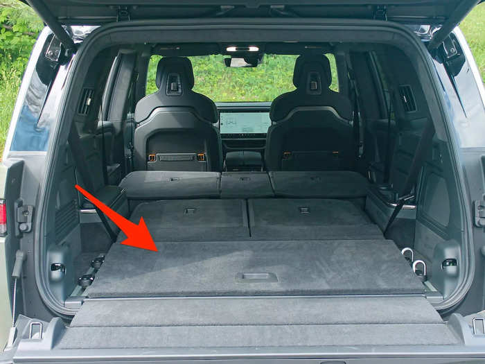 Repositioning a panel makes the cargo area