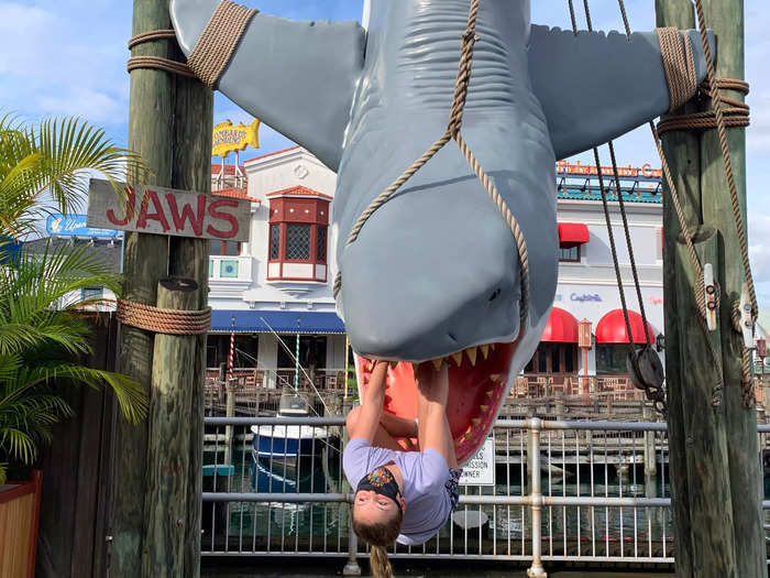 I love snapping a pic with Jaws.