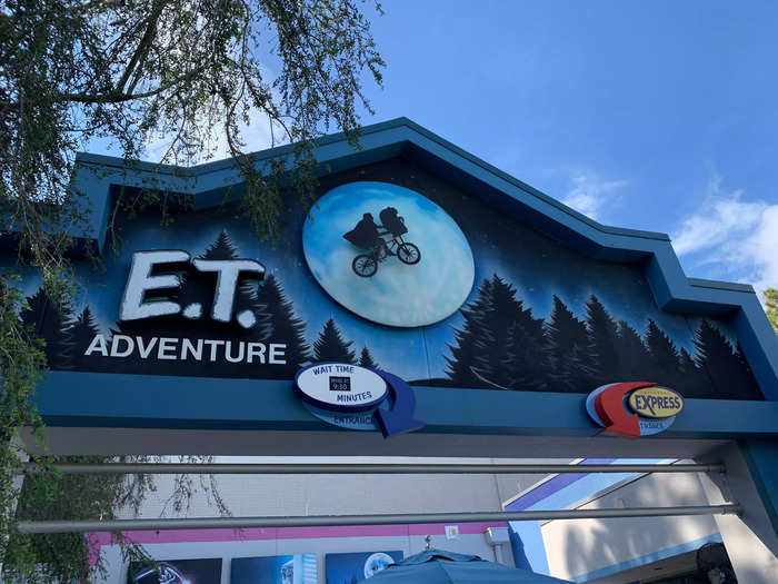 Ride E.T. Adventure for a wave of nostalgia.