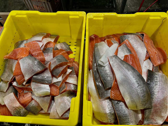 According to the company, Hudson Valley Fisheries produces 7,000 market-sized fish per week, which equates to about 20,000 pounds. Ng explained the fillets can be harvested and on a customer