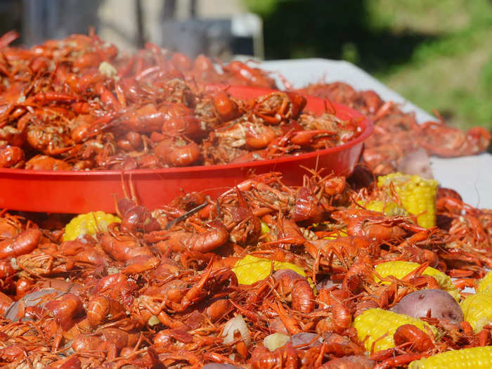 Louisiana has crawfish boils, king cakes, and beignets galore.