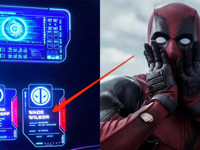 Deadpool appears briefly on the Avengers Assemble: Force Flight attraction queue.