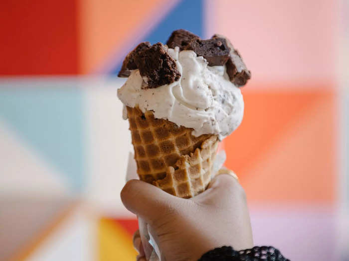 Grab a scoop of ice cream at a local shop.