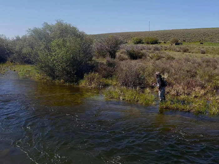 Considered a "sanctuary for local wildlife," the ranch is located in Cora, Wyoming — a tiny town 13 miles north of Pinedale and 60 miles south of Jackson Hole.