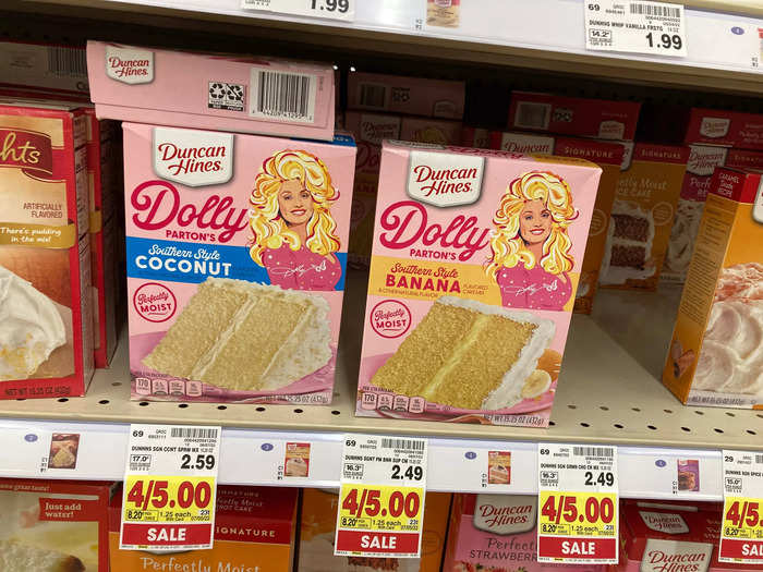 Kroger also stocked Dolly Parton