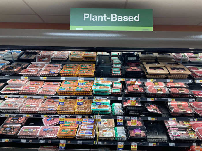 There were also plant-based meat alternatives available.