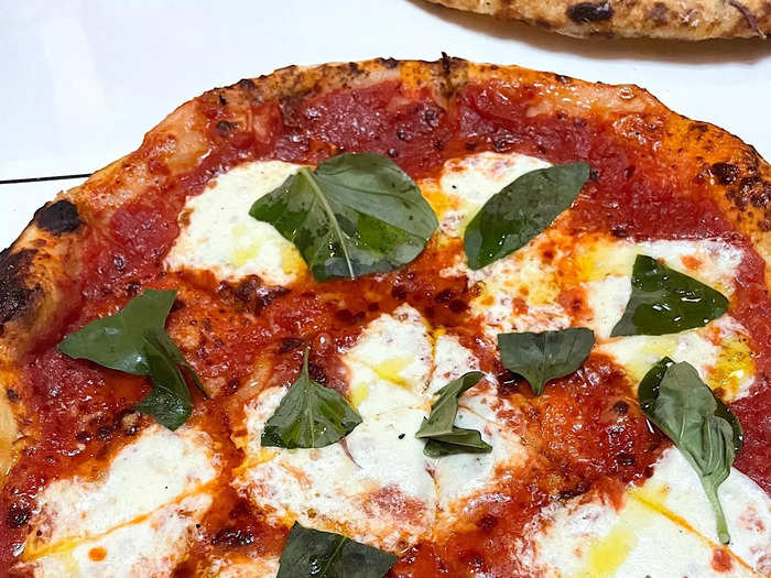 It was time for pizza, and first up was the Margherita.