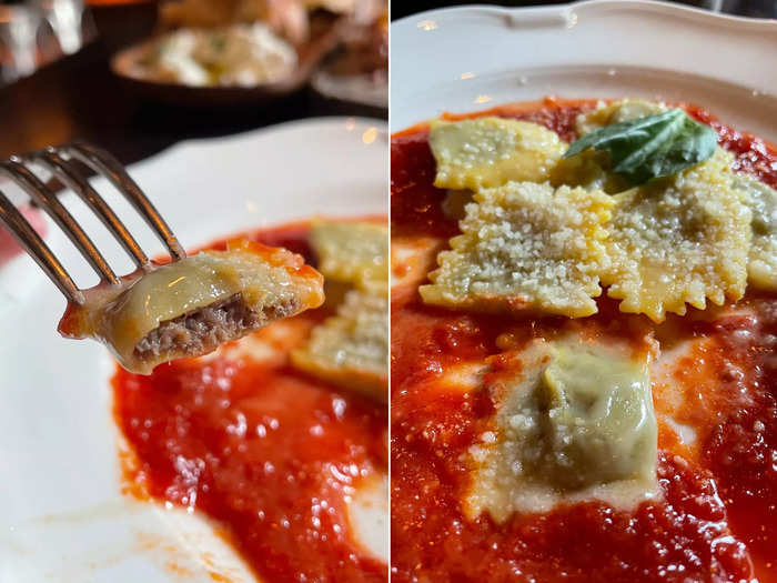 After I had my fill of the apps, I ordered the ravioli and was thoroughly impressed.