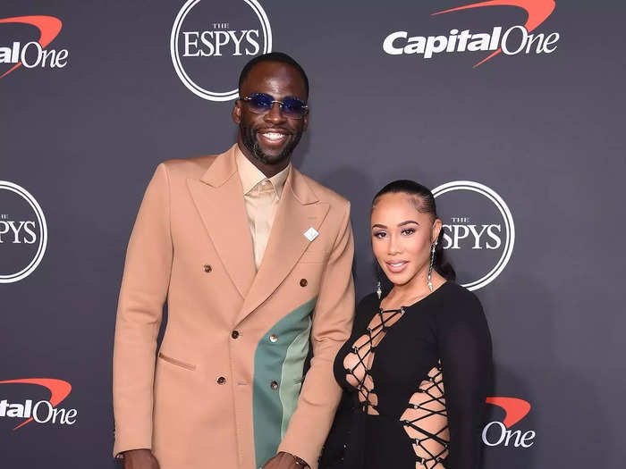 Hazel Renee and Draymond Green walked the red carpet together in contrasting styles.