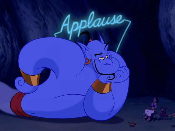 Williams solidified his status as a Disney Legend with his performance as the Genie in the 1992 classic "Aladdin."