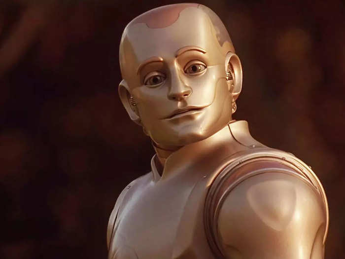 In "Bicentennial Man," released in 1999, Williams stars as a robot, Andrew, who slowly becomes more and more human over decades.