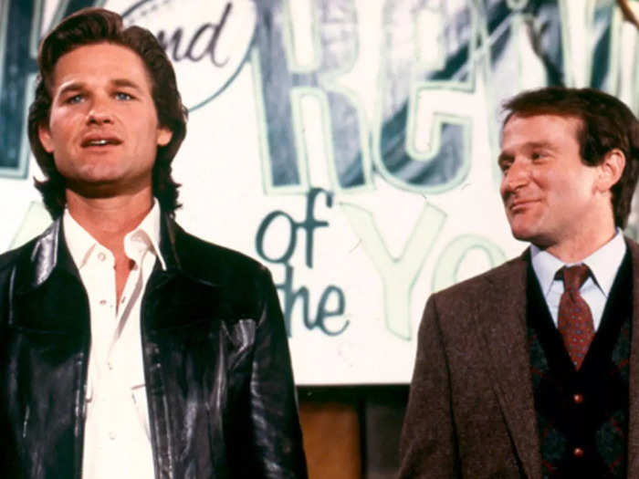 Williams and Kurt Russell co-star as two best friends trying to relive their high school glory days in the 1986 comedy "The Best of Times."