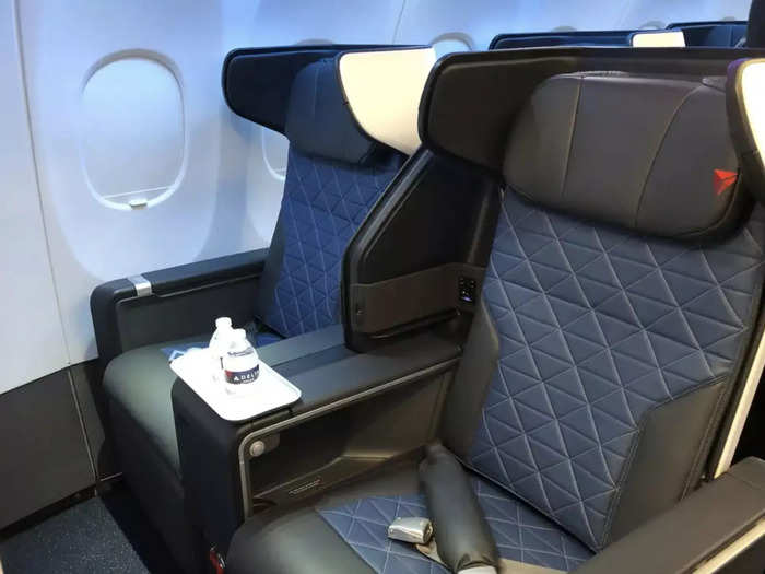 …and 20 in first class. Delta recently flew its first-ever A321neo, which is fitted with the carrier