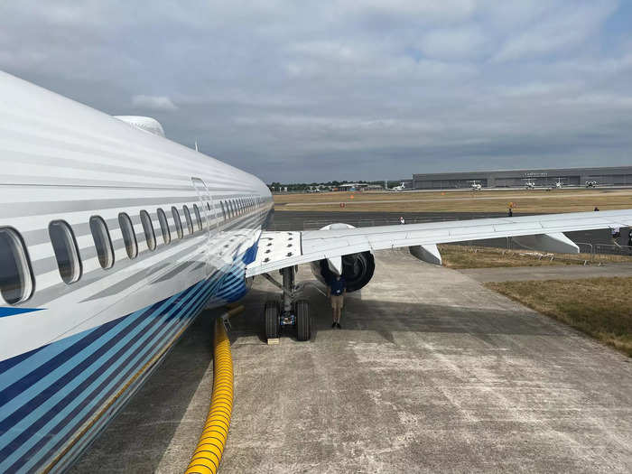 The employees actually do tail strike testing as well to prove that the airplane is still structurally sound after a tail strike and the jet is still safe, according to one of the engineers.