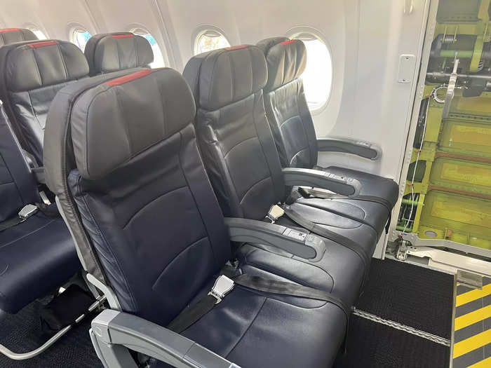 When engineers or other employees are traveling on the jet instead of working, they sit in dedicated passenger seats located throughout the plane.