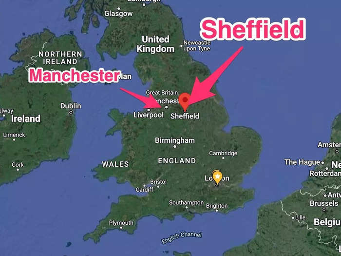 The two UK diners are in the northern English cities of Manchester and Sheffield.