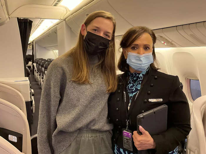 After watching them prepare the cabin, serve dinner, and complete countless behind-the-scenes tasks, I was glad to know these hard-working flight attendants had a comfortable place to take a well-earned break.