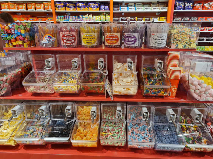 There was a pick-and-mix section in the center of the room. I didn