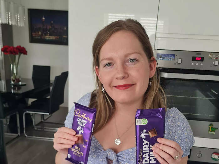 I was particularly excited about the visit, as I recently compared the US and UK versions of Cadbury Dairy Milk chocolate bars and found the British version to be tastier. Since I haven