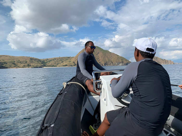 Our trip started in Labuan Bajo, a fishing town on the western end of the Indonesian island of Flores, and the gateway to Komodo National Park. Two inflatable Zodiac boats picked us up at our hotel to take us to the yacht.