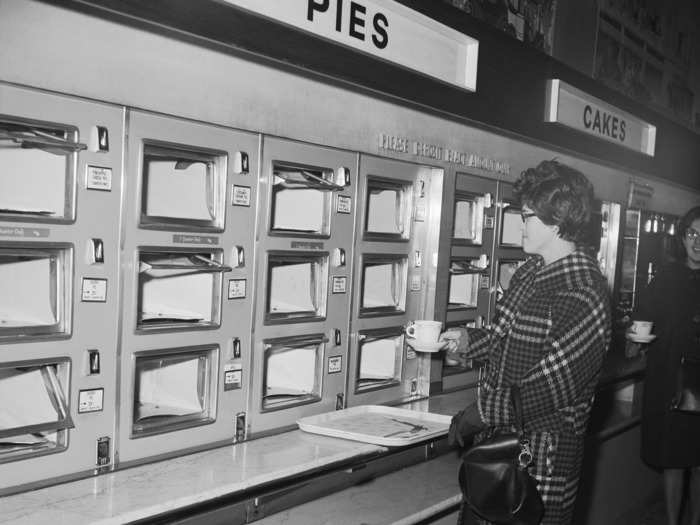 Items on its menu included pies, sandwiches, salads, stews, and soup. The chain was the first to bring fresh-drip brewed coffee to Philadelphia and New York, and each batch was poured away if it hadn