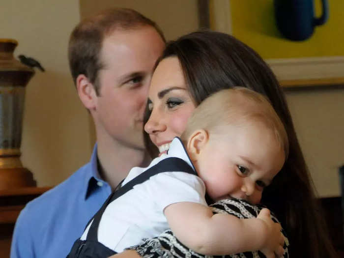 George and Middleton were caught sharing a sweet moment elsewhere on the royal tour.