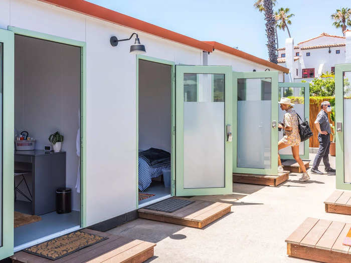 In July, California-based nonprofit Dignitymoves unveiled its latest tiny home community in Santa Barbara about 1.5 miles from the city