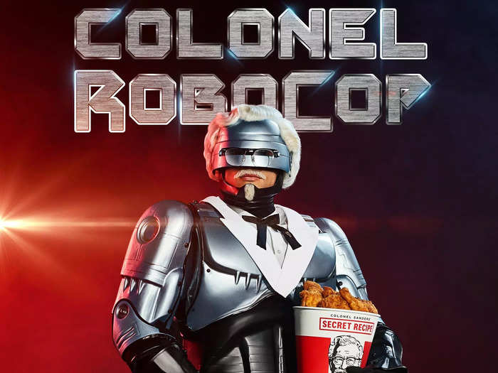 KFC debuted Colonel RoboCop in 2019 as the "latest and most enhanced security measure taken to date to protect and preserve its founder
