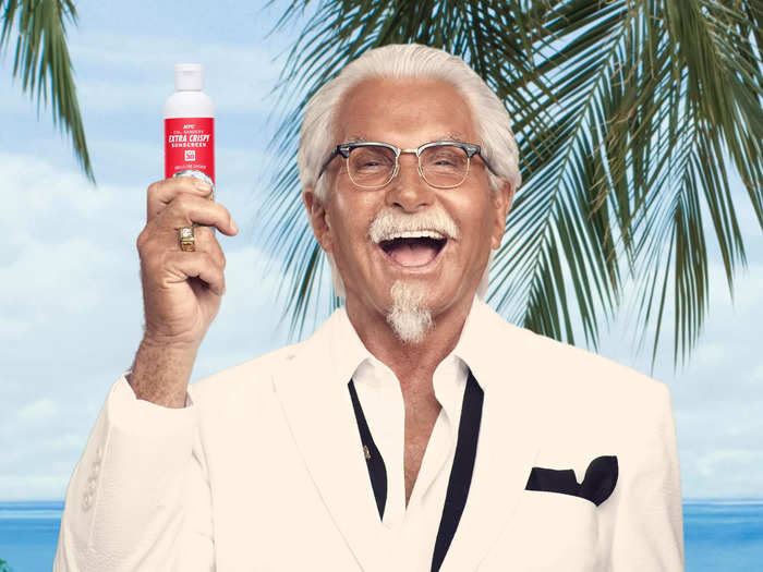 George Hamilton played the "Extra Crispy Colonel."