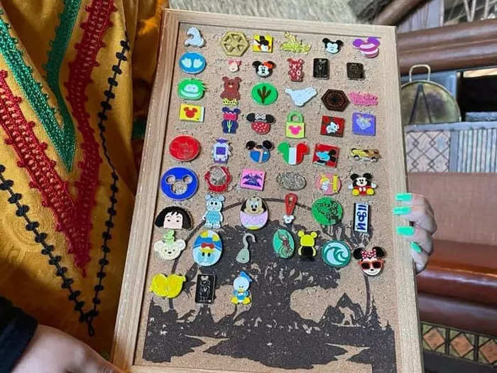 I love pin-trading with park employees and fellow guests.