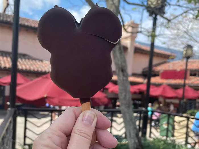 Mickey ice-cream bars are a total must.