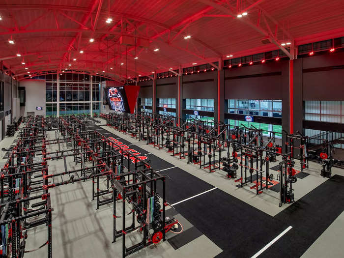 The other gem of the new facility is the weight room.