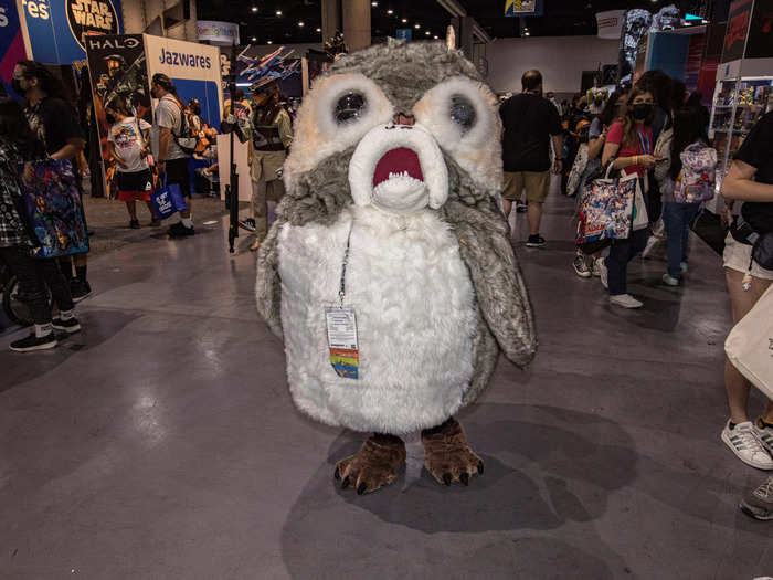 The "Star Wars" cosplay was extremely impressive. Just look at this Porg.