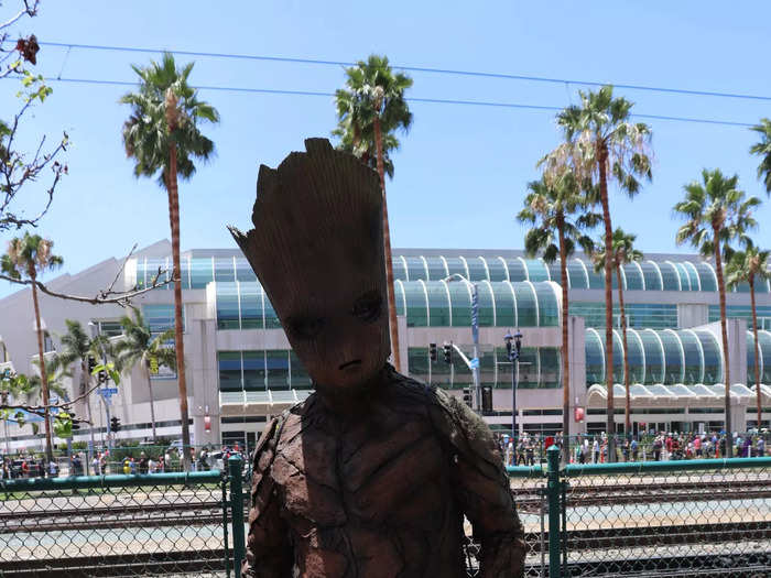 Groot was spotted at SDCC without the other Guardians of the Galaxy,