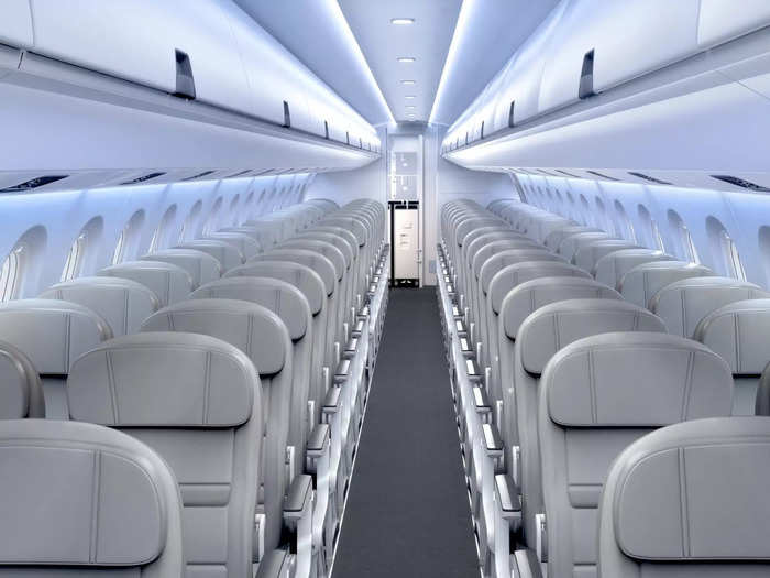 Porter has revealed details of its E195-E2 cabin layout, which will be a 2x2 all-economy configuration — meaning no middle seat.