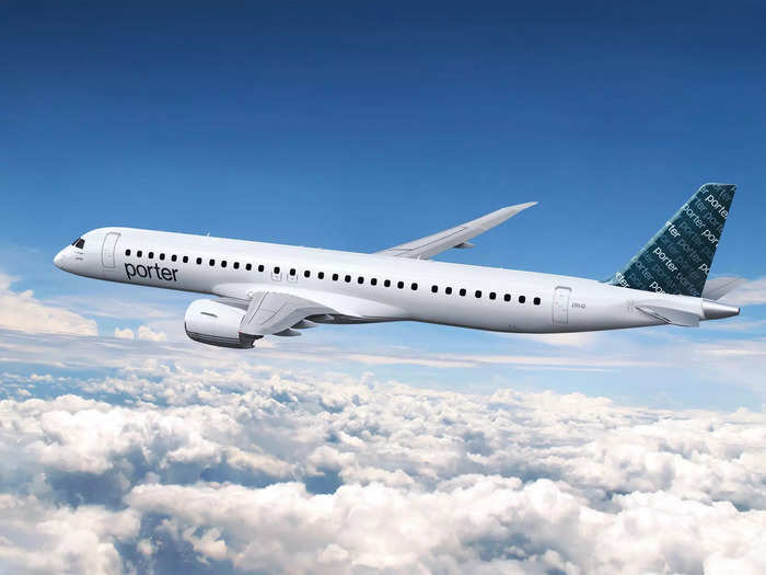 Porter Airlines is betting big on Brazilian aircraft manufacturer Embraer.