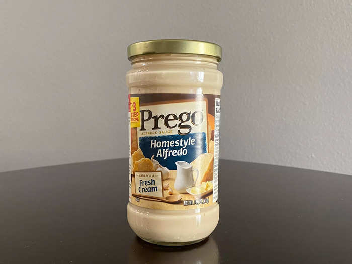 Prego was a familiar brand among the many sauces I tried.