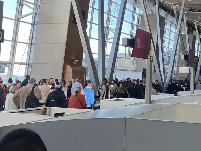 Despite the long lines, the airport says that people should still arrive around three hours before international flights and two hours before domestic ones. Thursdays, Fridays, and Mondays are its busiest days.