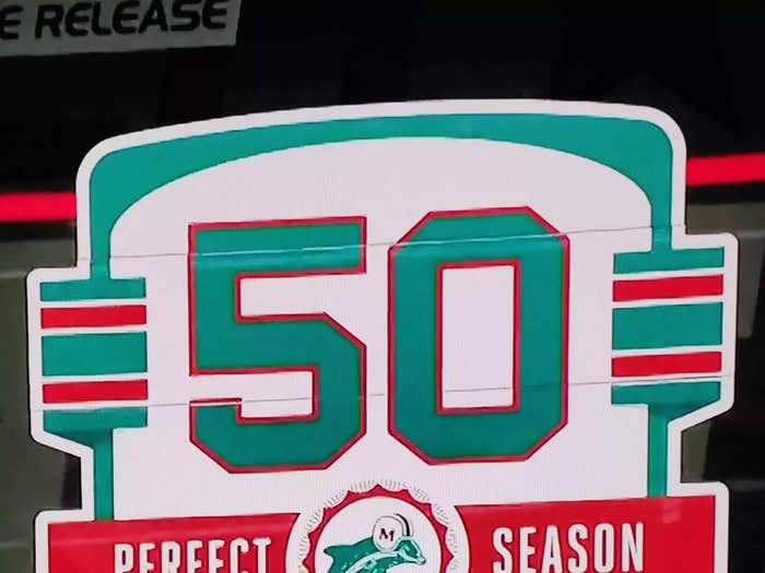 The Miami Dolphins have a new logo to honor the 50th anniversary of the 1972 team