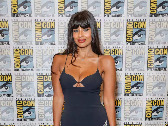 Jameela Jamil put a daring twist on the classic little black dress.