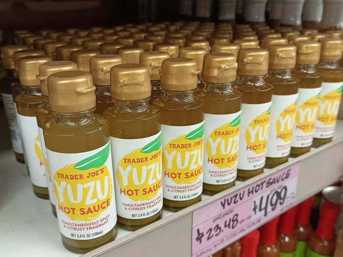 Yuzu hot sauce is salty, sour, and sweet with a great afterburn.