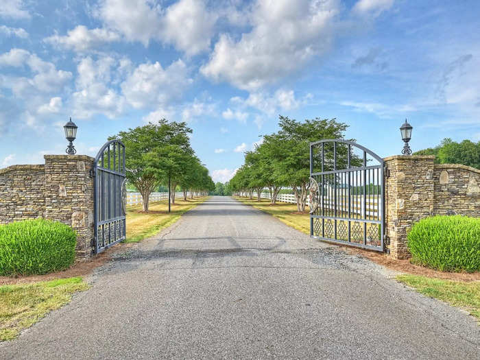 Former NASCAR driver Ernie Irvan previously owned the property and had the current house built after the original house burned down.