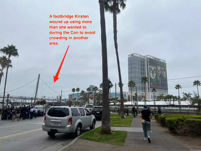 Getting to the convention itself is a bit hectic because of a train line that separates it from the rest of the downtown area.